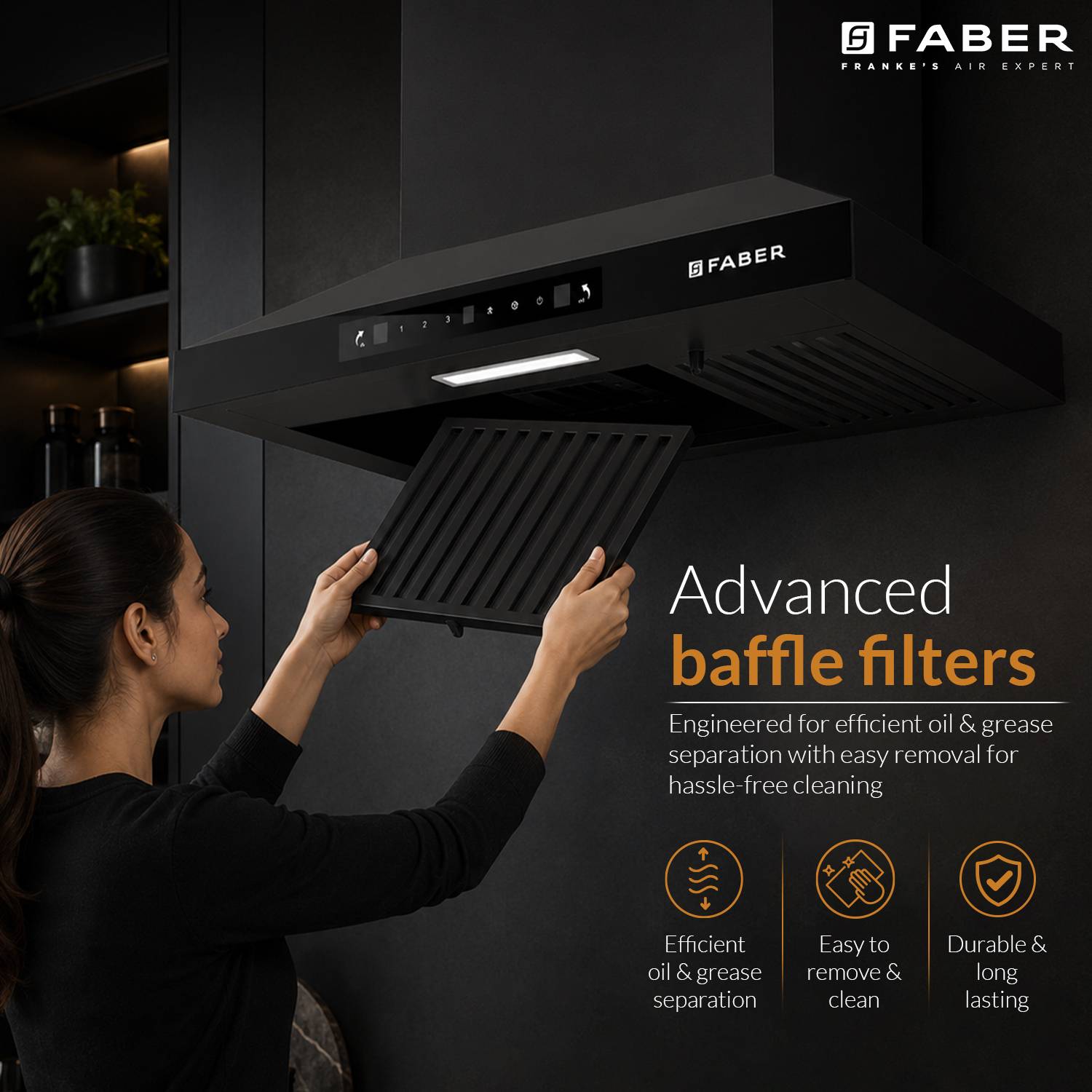 FABER PLUTO 60 cm Chimney 1000 CMH - Image 4