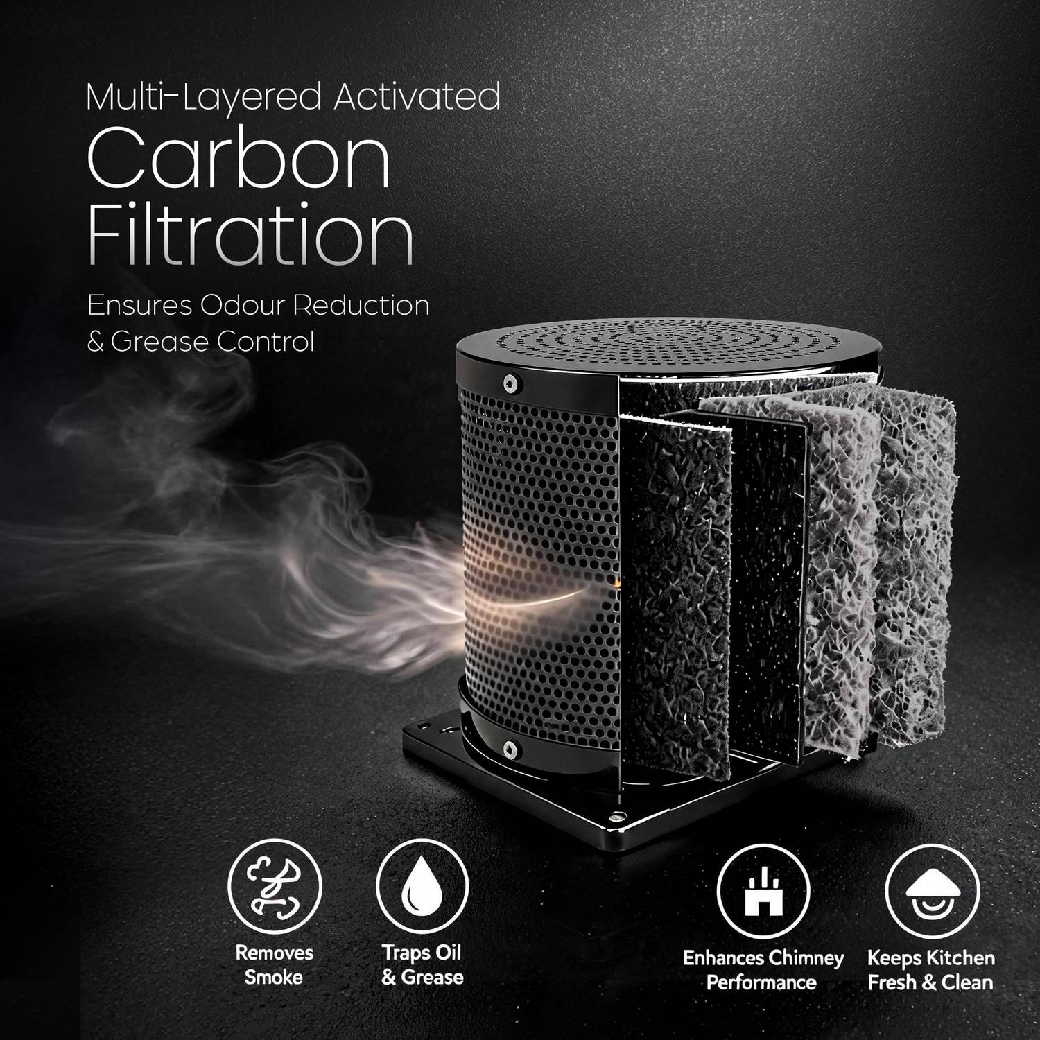 LIVPURE LIV-DYCE-BLDC-60 60cm Ductless Chimney - Image 5