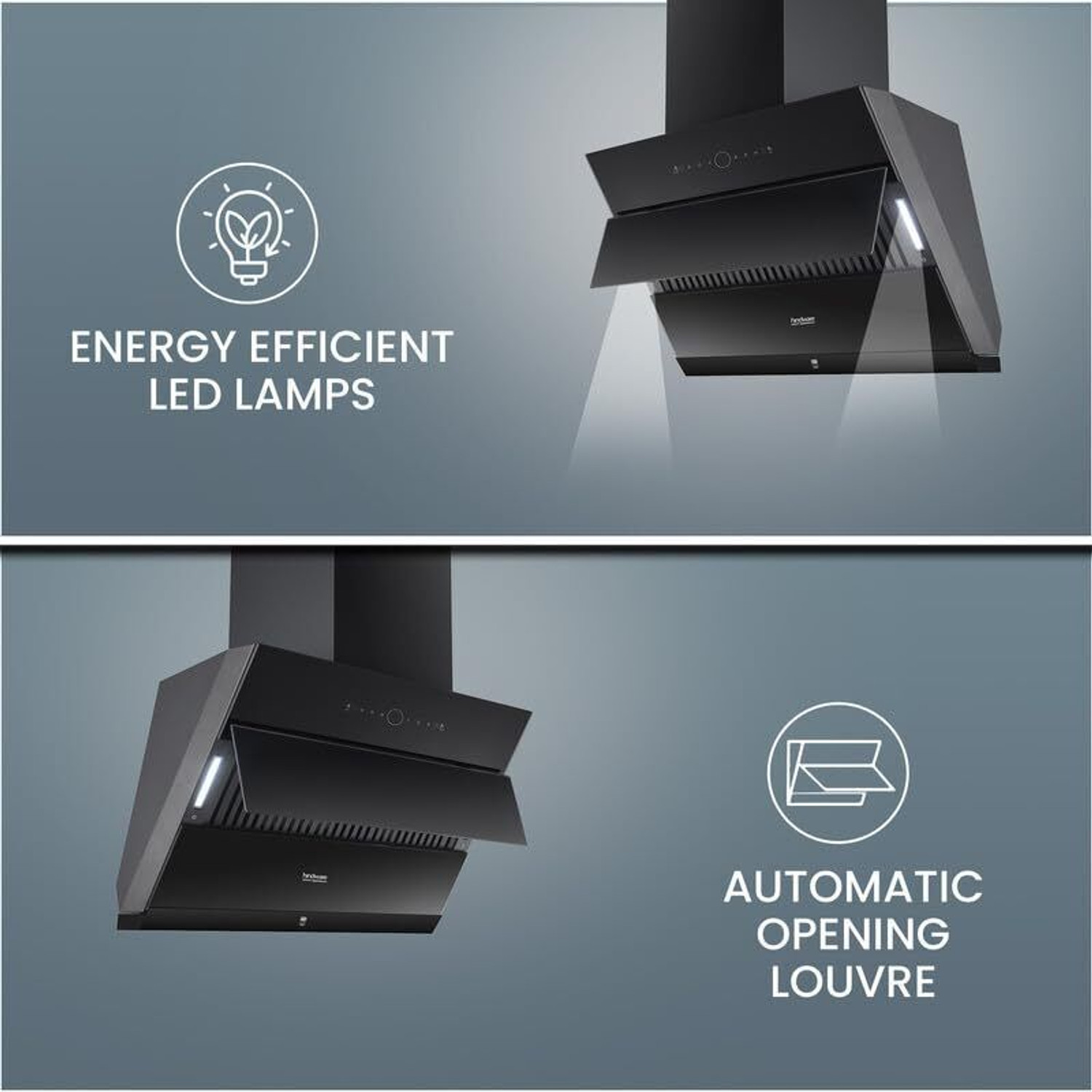Image of Hindware Smart Appliances Skyla Neo BLDC 90 1500 CMH 90 cm Auto Clean Chimney