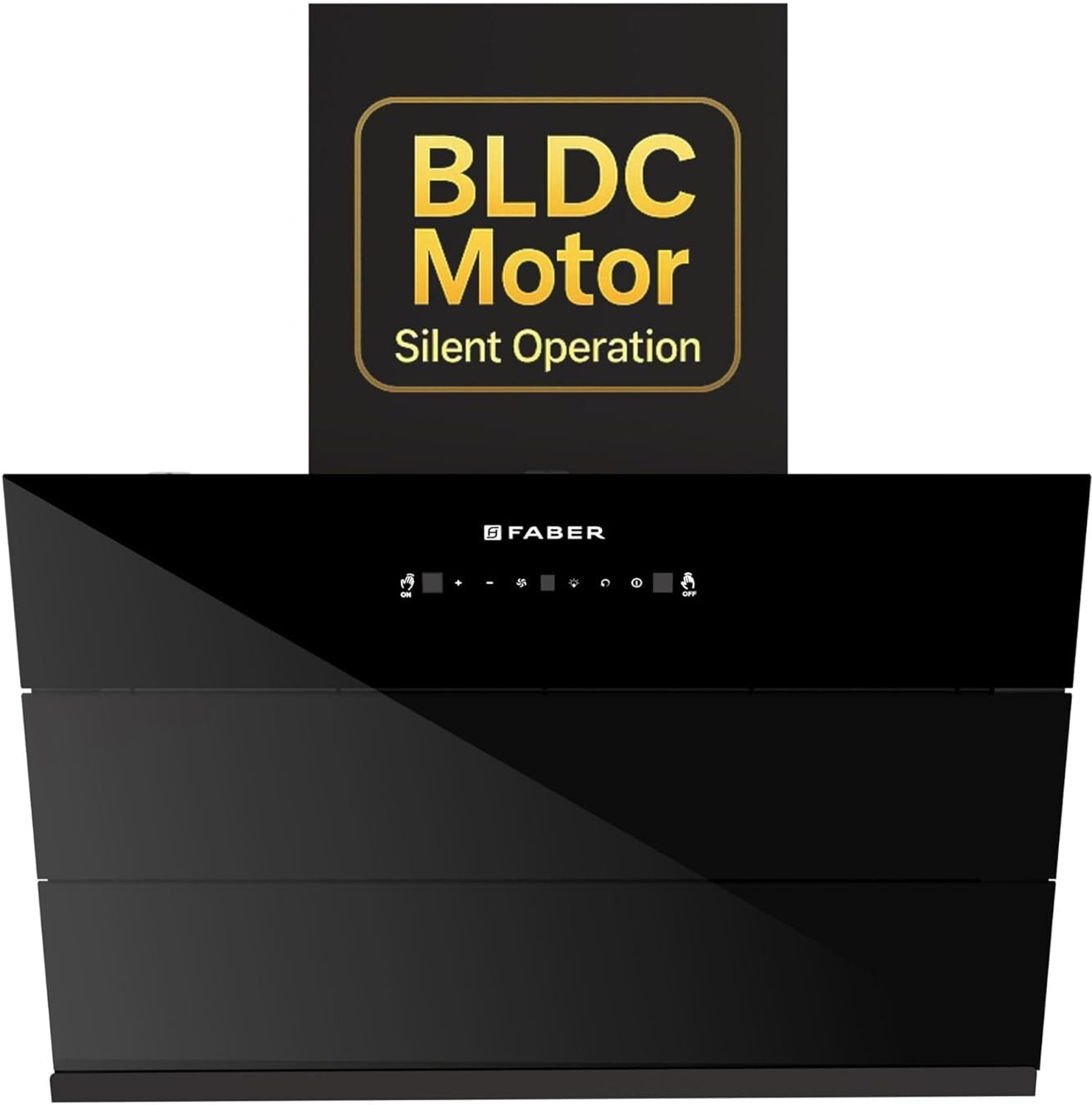 Image of FABER HOOD ENERGY BLDC FL SC HC BK IN 75 1500 CMH 75 cm Auto Clean Chimney