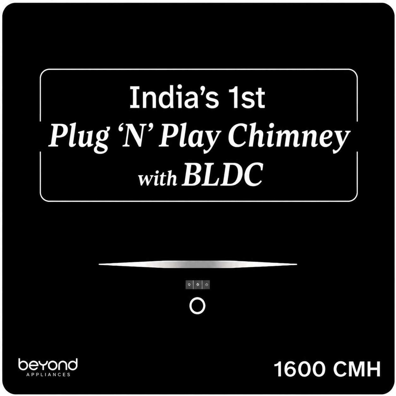 Image of Beyond Appliances Cube Plug N Play 1600 CMH 60 cm Auto Clean Chimney