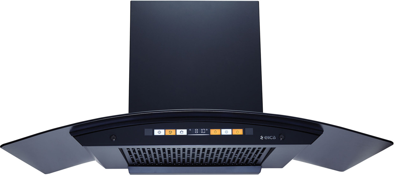 Image of Elica WD HS ORG FL 900 HAC LTW MS NERO 1600 CMH 90 cm Auto Clean Chimney