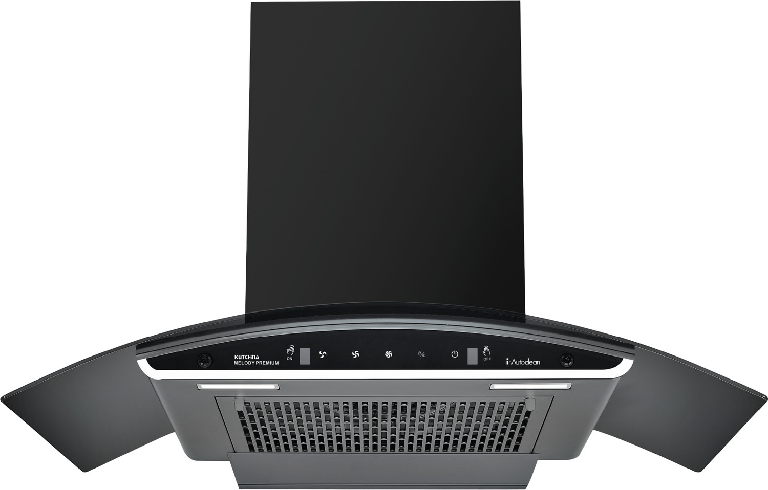 Image of Kutchina Melody 90 1500 CMH 90 cm Motion Sensor Control Touch Control Auto Clean Powerful suction Low Noise Auto Clean Chimney