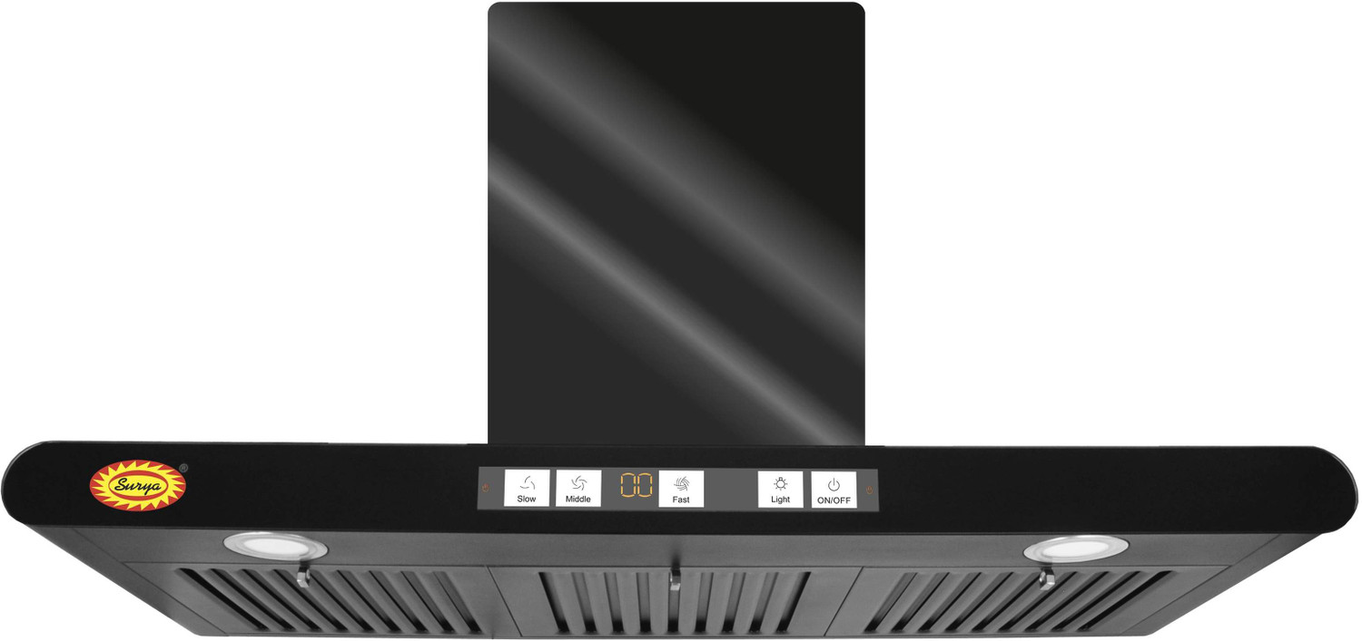 Image of SURYA Chimney Flat-SF90 1400 CMH 90 cm Auto Clean Chimney