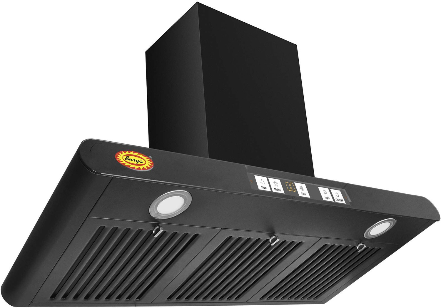 Image of SURYA Chimney Flat-SF90 1400 CMH 90 cm Auto Clean Chimney