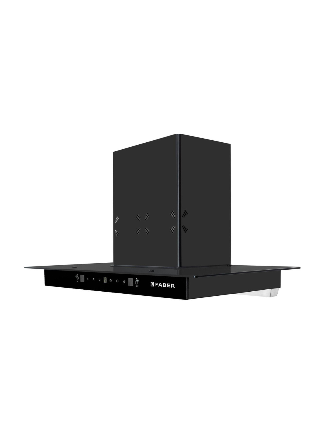 FABER HOOD COSMOS 3D HC SC BK BF 90 1400 CMH 90 cm Auto Clean Chimney