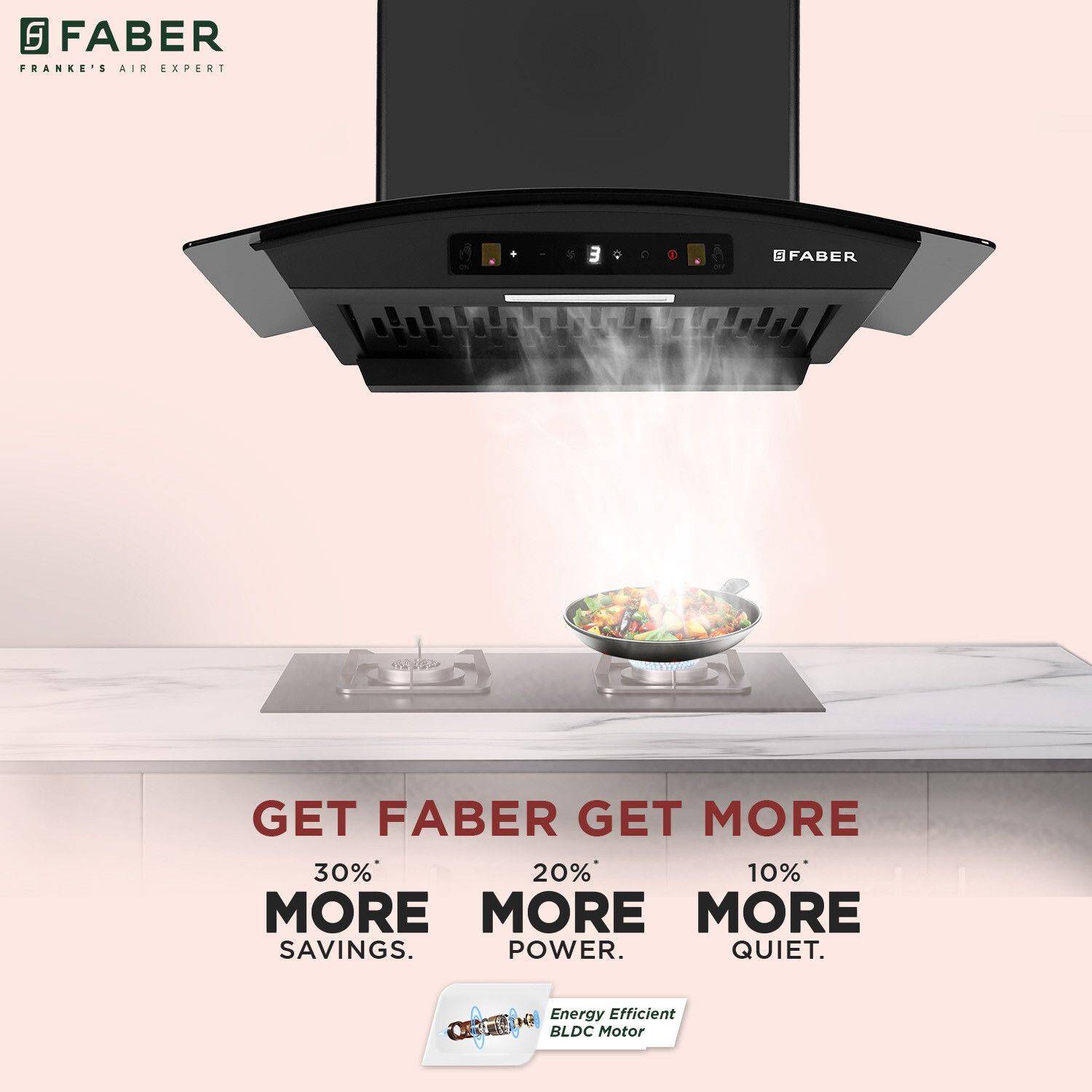 FABER Hood Agile BLDC 60 cm Chimney - Image 4