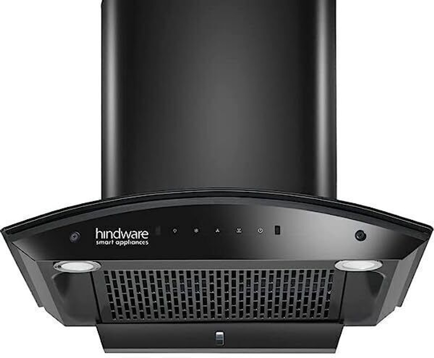Image of Hindware Divina Black 60 cm Auto Clean Wall Mounted Black 1200 CMH Chimney