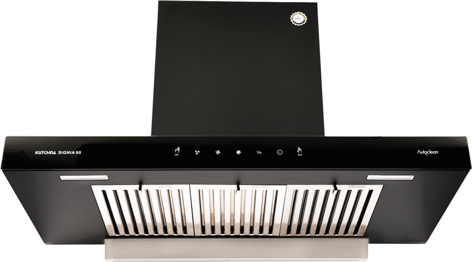 Image of Kutchina SIGNIA 90 Auto Clean Wall Mounted black 1250 CMH Chimney