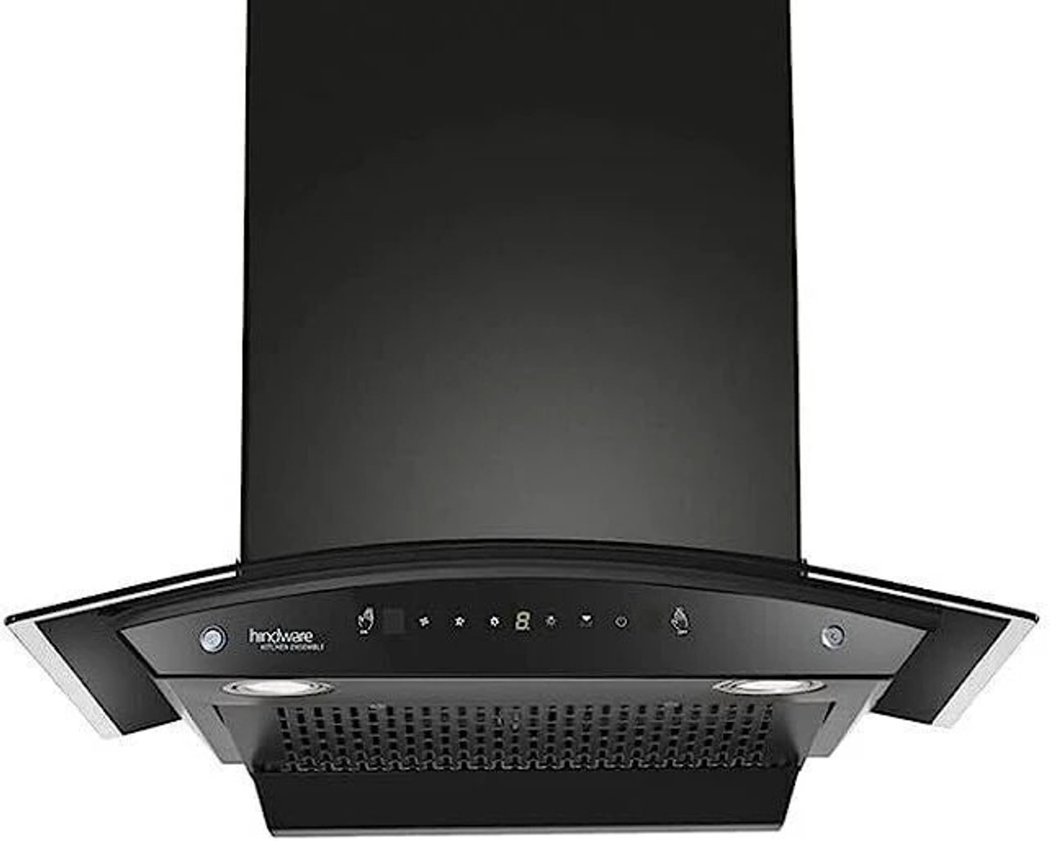 Image of Hindware Divina Black 60 cm Auto Clean Wall Mounted Black 1200 CMH Chimney