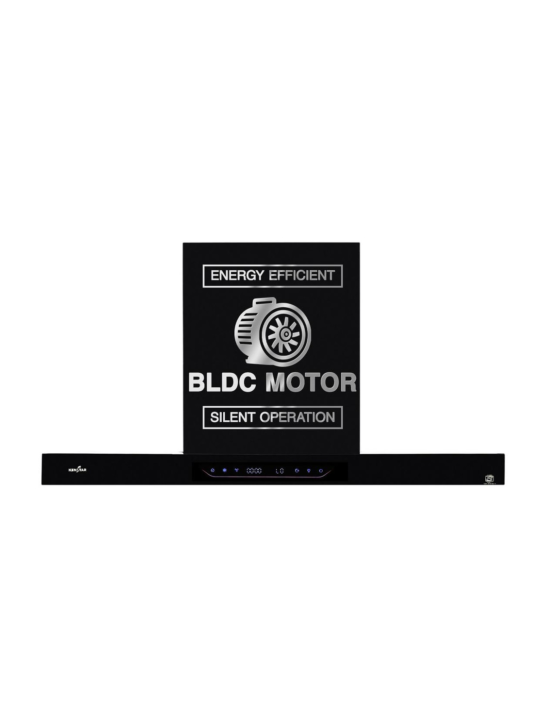 Kenstar AeroGlide BLDC T SHAPE 90 CM 1500 CMH 90 cm Filterless Auto-clean Chimney With BLDC Motor 10 Speed Touch & Gesture Control Powerful Suction Low Noise Auto Clean Chimney