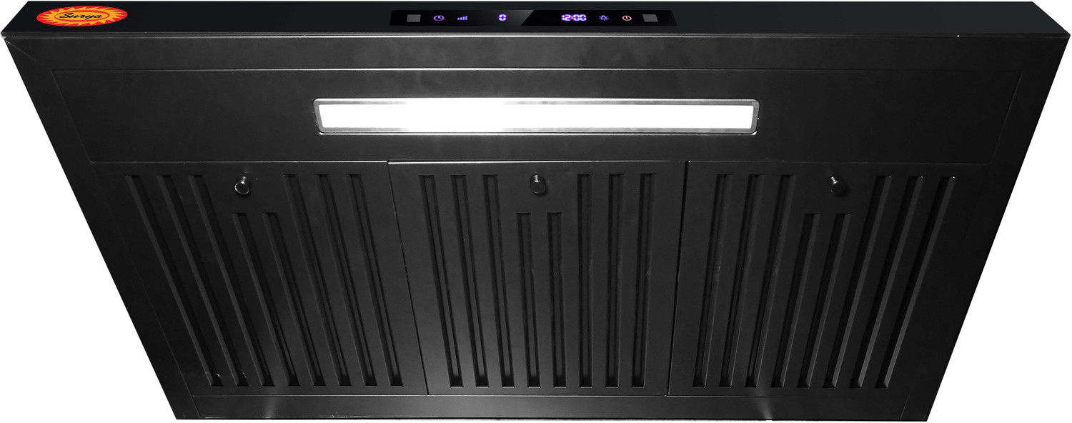 Image of SURYA Chimney Flat-SF90 1400 CMH 90 cm Auto Clean Chimney
