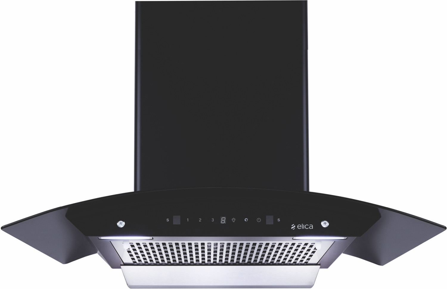 Image of Elica AUTO SENSE WDFL 906 HAC LTW MS NERO 1200 CMH 90 cm Auto Clean Chimney