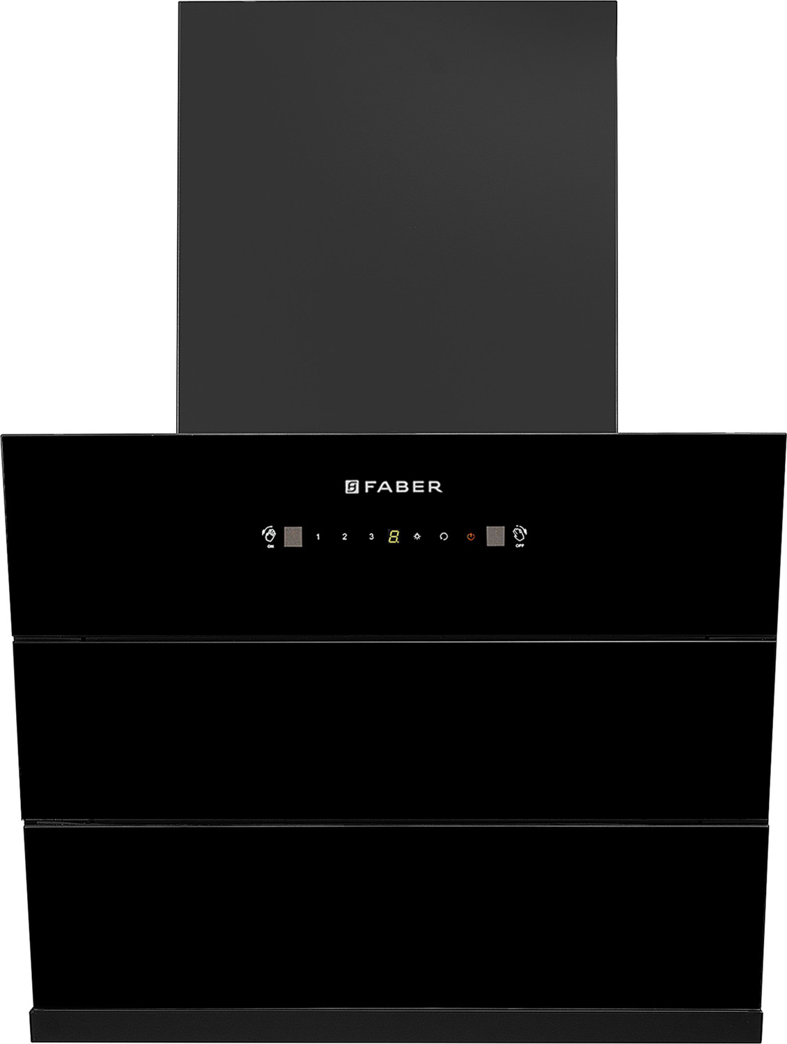 Image of FABER Hood Bliss FL SC HC BK IN 60 1350 CMH 60 cm Auto Clean Chimney