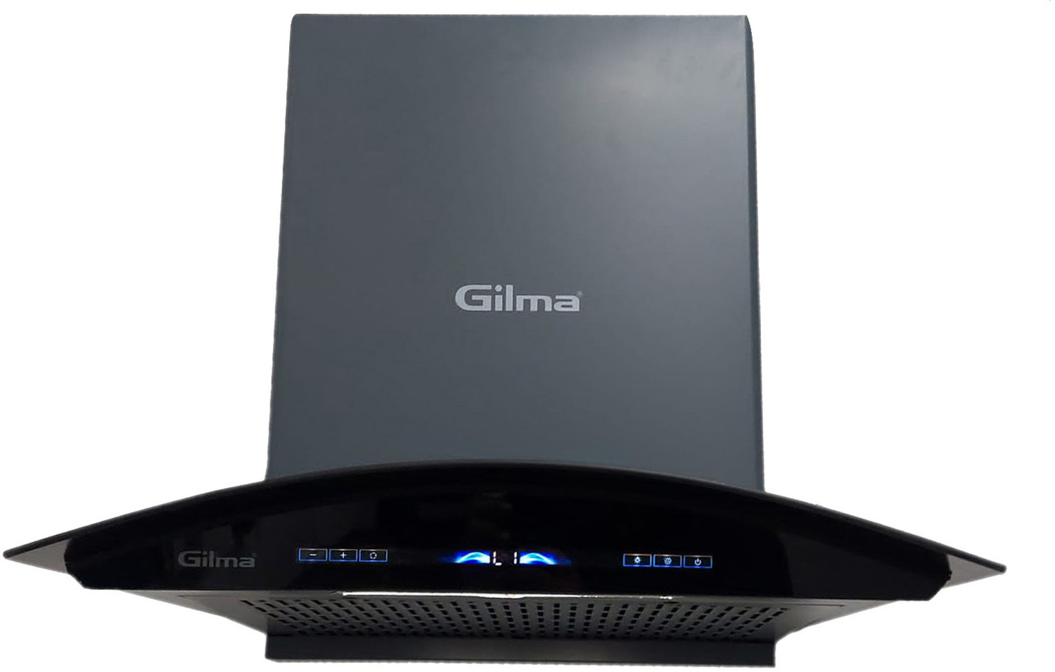 Image of Gilma Clara 60 Chimney Auto Clean Wall Mounted Grey Black 1500 CMH Chimney