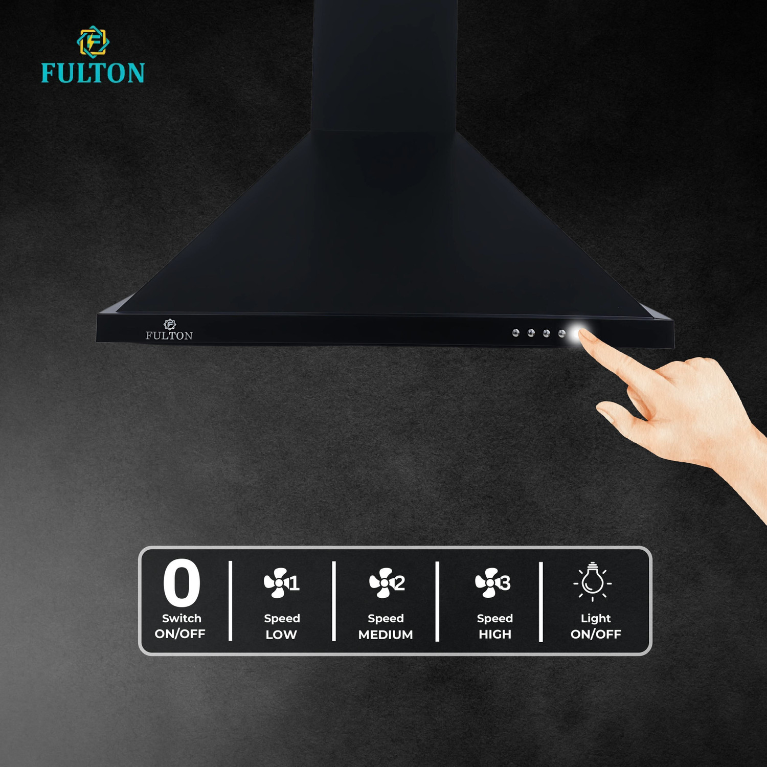 Image of FULTON PYRAMID SHAPE 60CM CHIMNEY 1150 CMH 60 cm Chimney