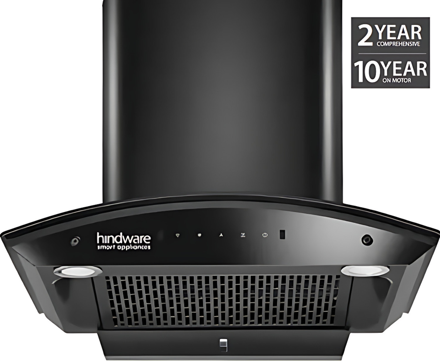 Image of Hindware CELESIA 60CM 1500CMH AUTOCLEAN CHIMNEY WITH MOTION SENSOR ( LAUNCH YEAR 2023 ) Auto Clean Wall Mounted BLACK 1500 CMH Chimney