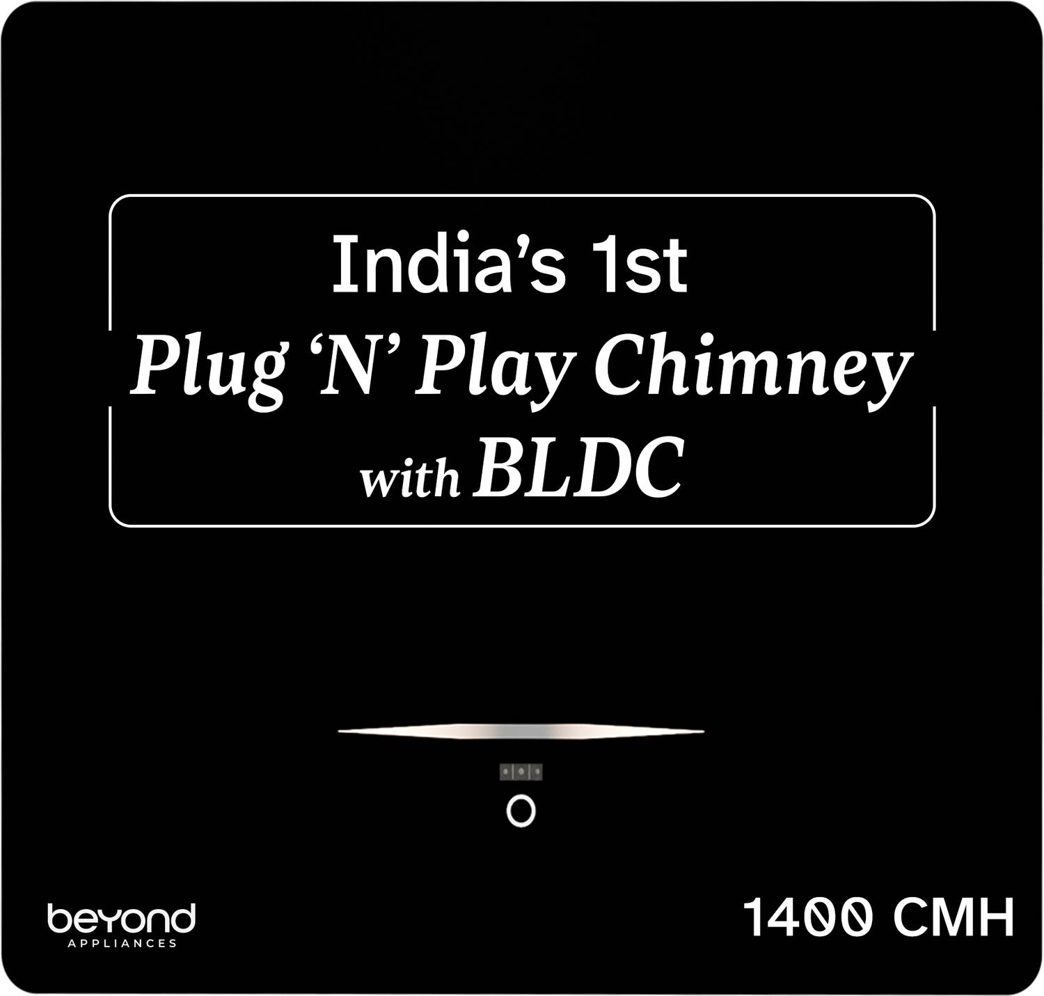 Beyond Cube BLDC 60 1400 CMH 60 cm Chimney - Image 1