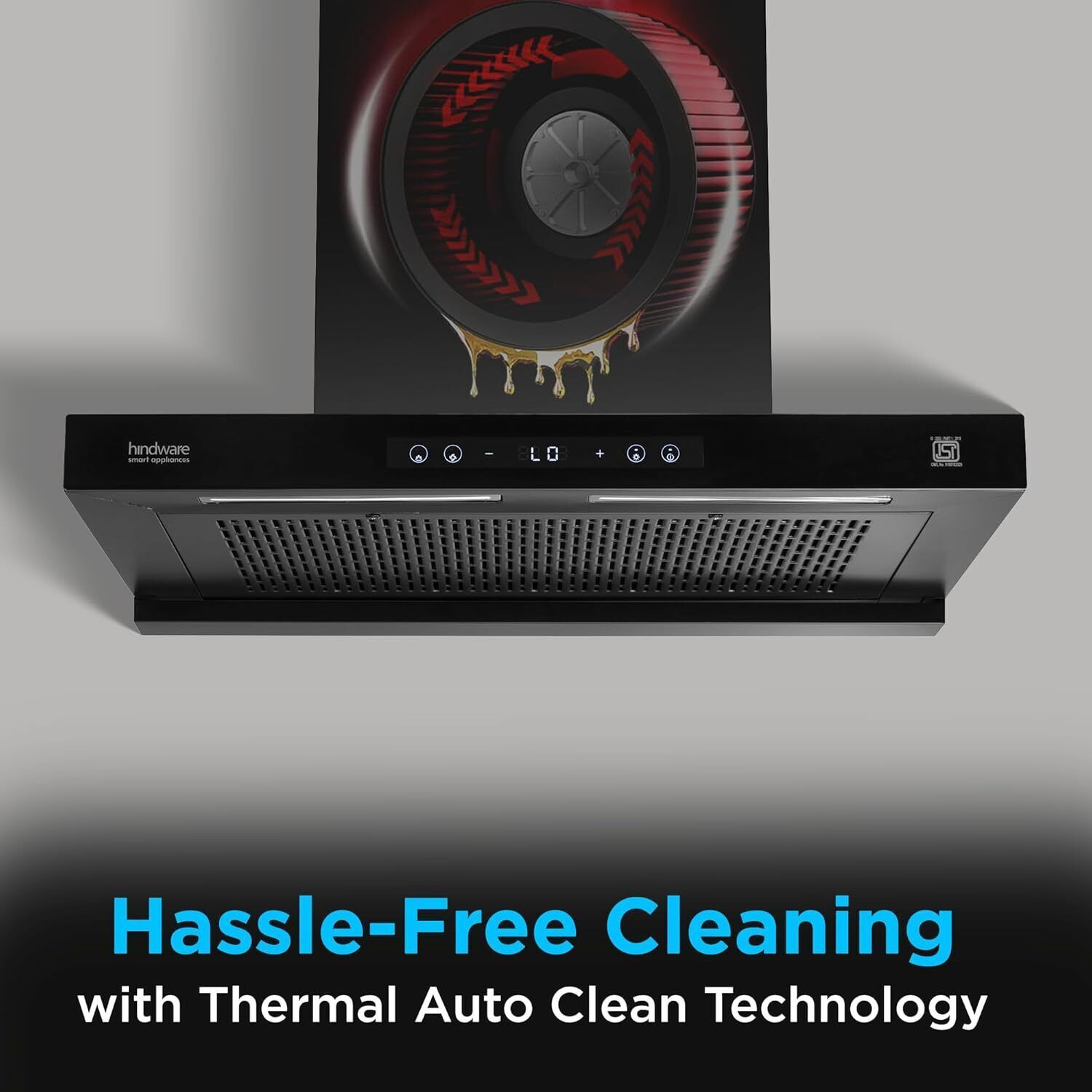 Image of Hindware Smart Appliances Regina BLDC 90 1500 CMH 90 cm Auto Clean Chimney