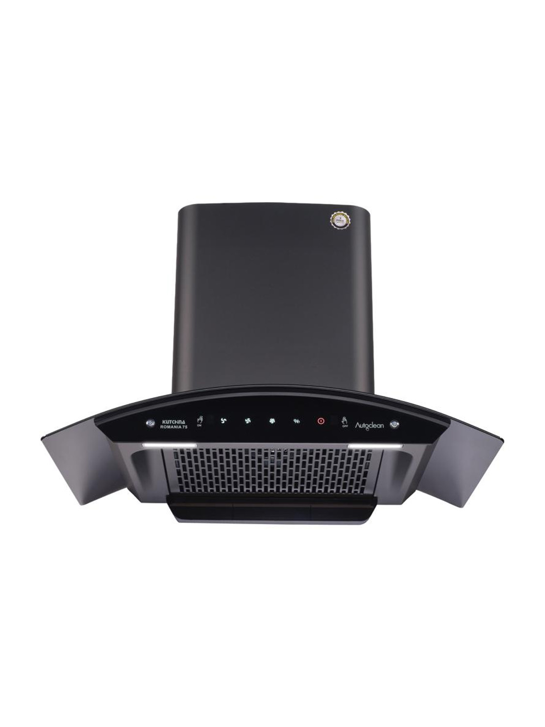 Image of Kutchina Romania 75 1300 CMH 75 cm Motion Sensor Control Touch Control Auto Clean Powerful suction Low Noise Auto Clean Chimney