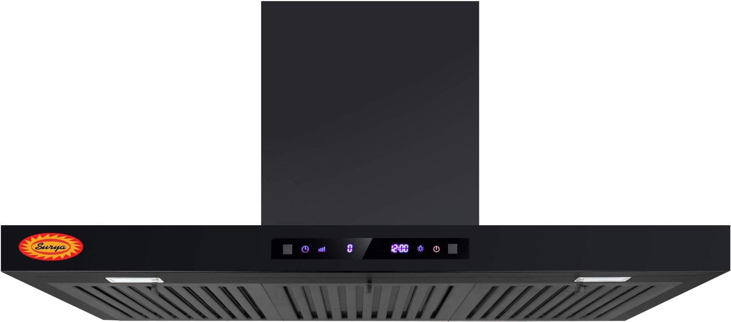 Image of SURYA Chimney Flat-SF90 1400 CMH 90 cm Auto Clean Chimney