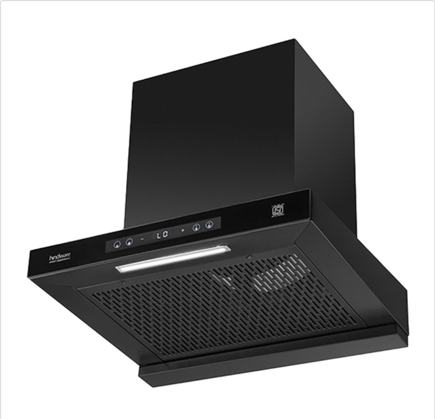 Image of Hindware Darcia BLDC 60 Auto Clean Wall Mounted Black 1500 CMH Chimney