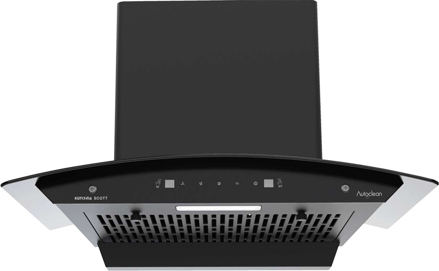 Image of Kutchina Scott 90 Auto Clean Wall Mounted Black 1200 CMH Chimney