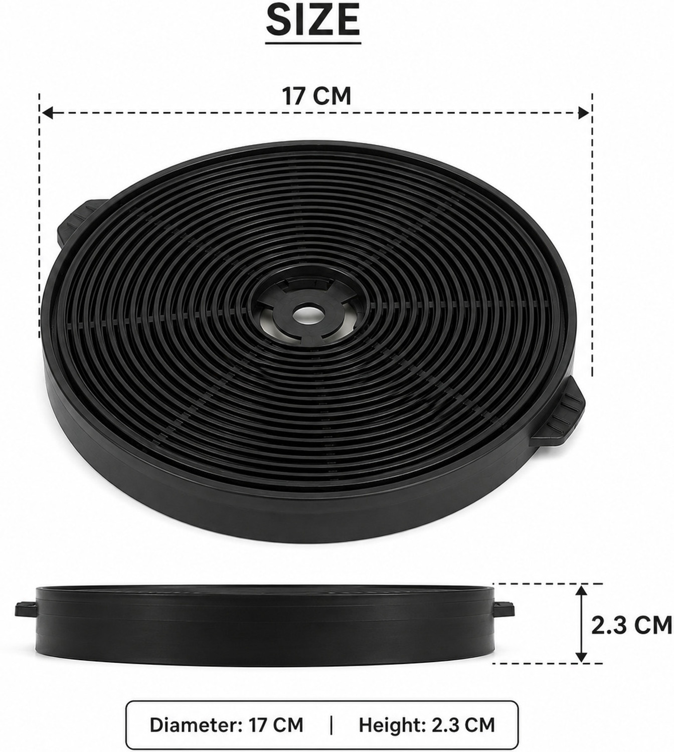 Image of AQUALYT CHARCOAL FILTER FOR CHIMNEY 1250 CMH 90 cm Auto Clean Chimney