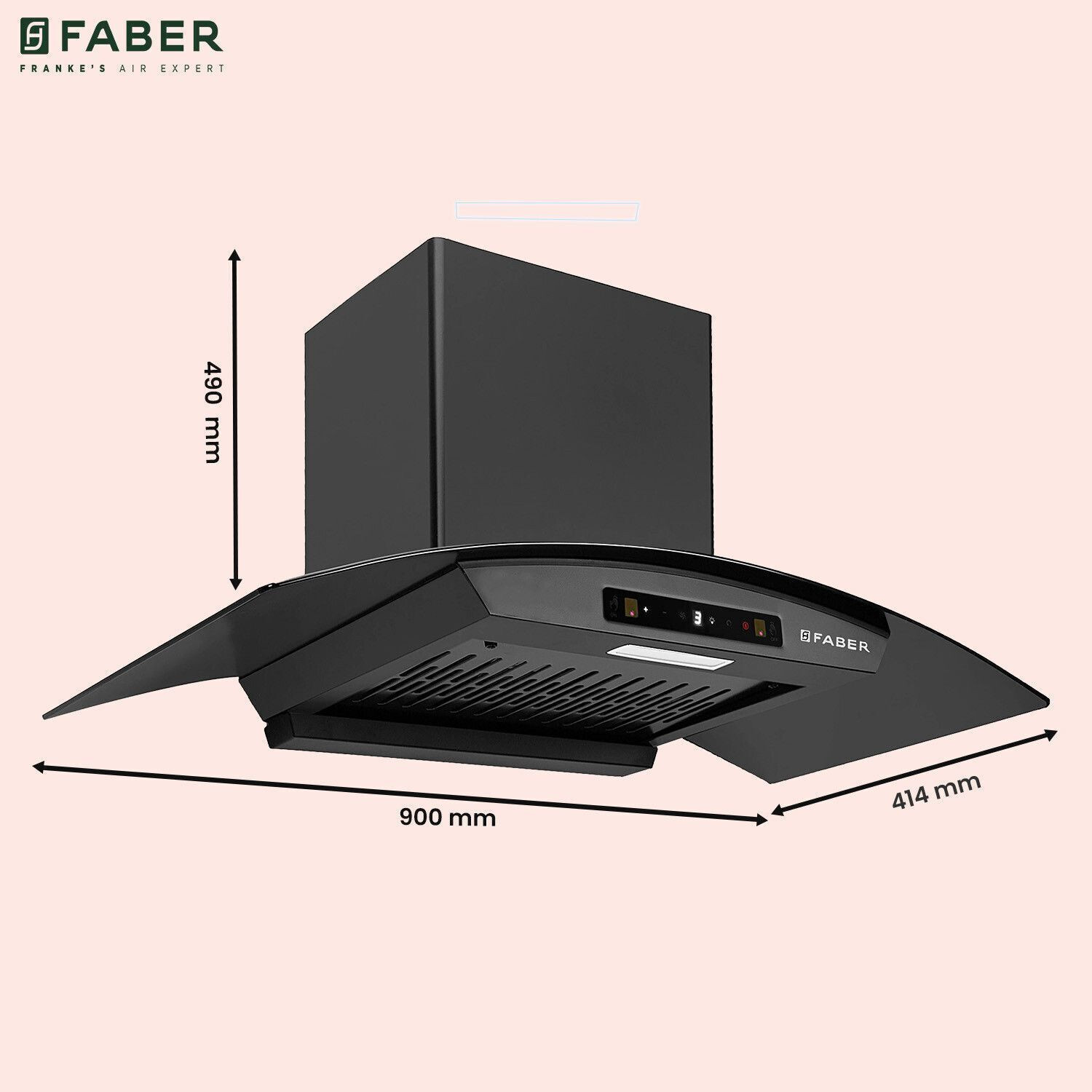 FABER Hood Agile BLDC FL HC SC BK IN75 1500 CMH 75 cm Auto Clean ...