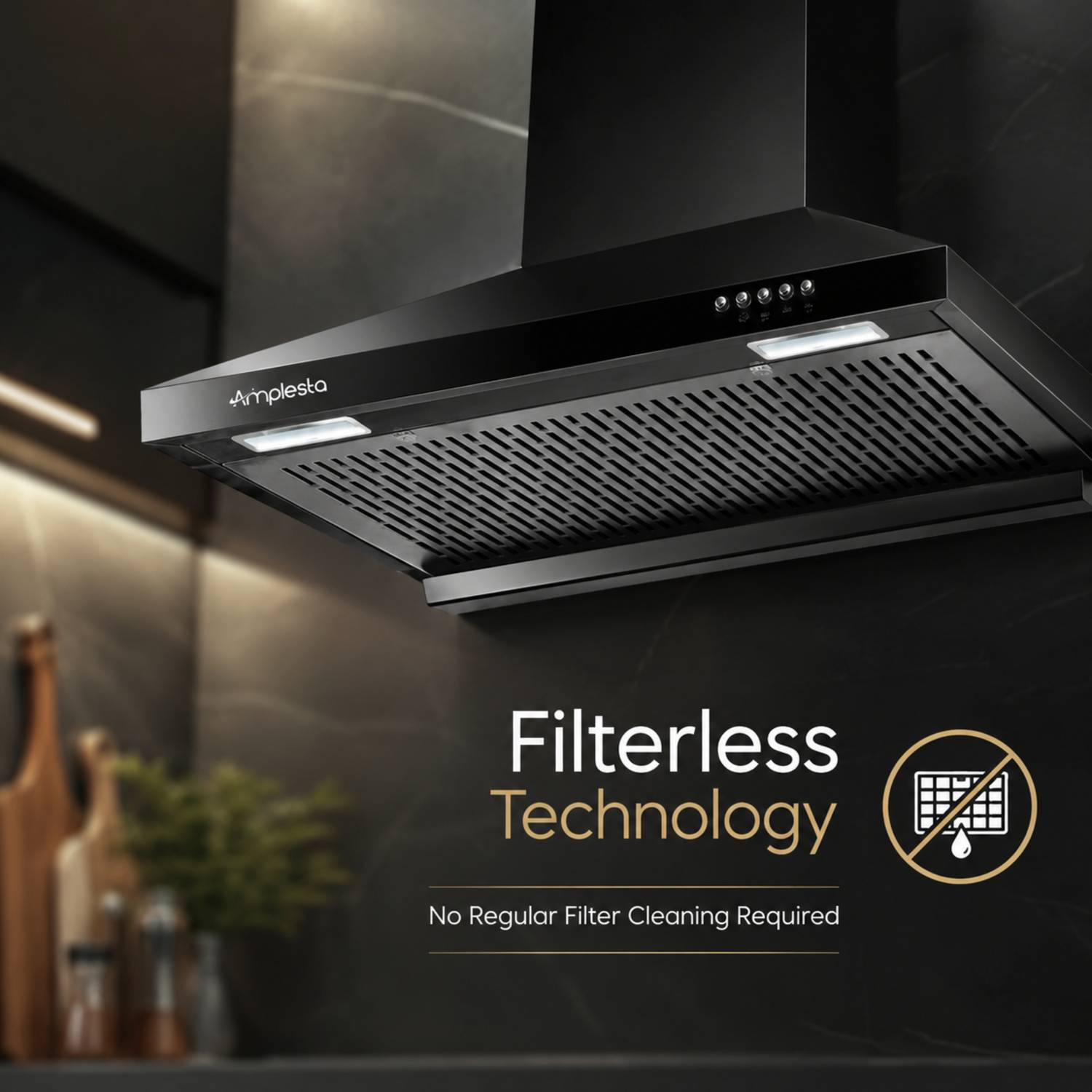 Amplesta AirNova Pyramid Filterless Chimney 1200 CMH 60 cm - Image 5