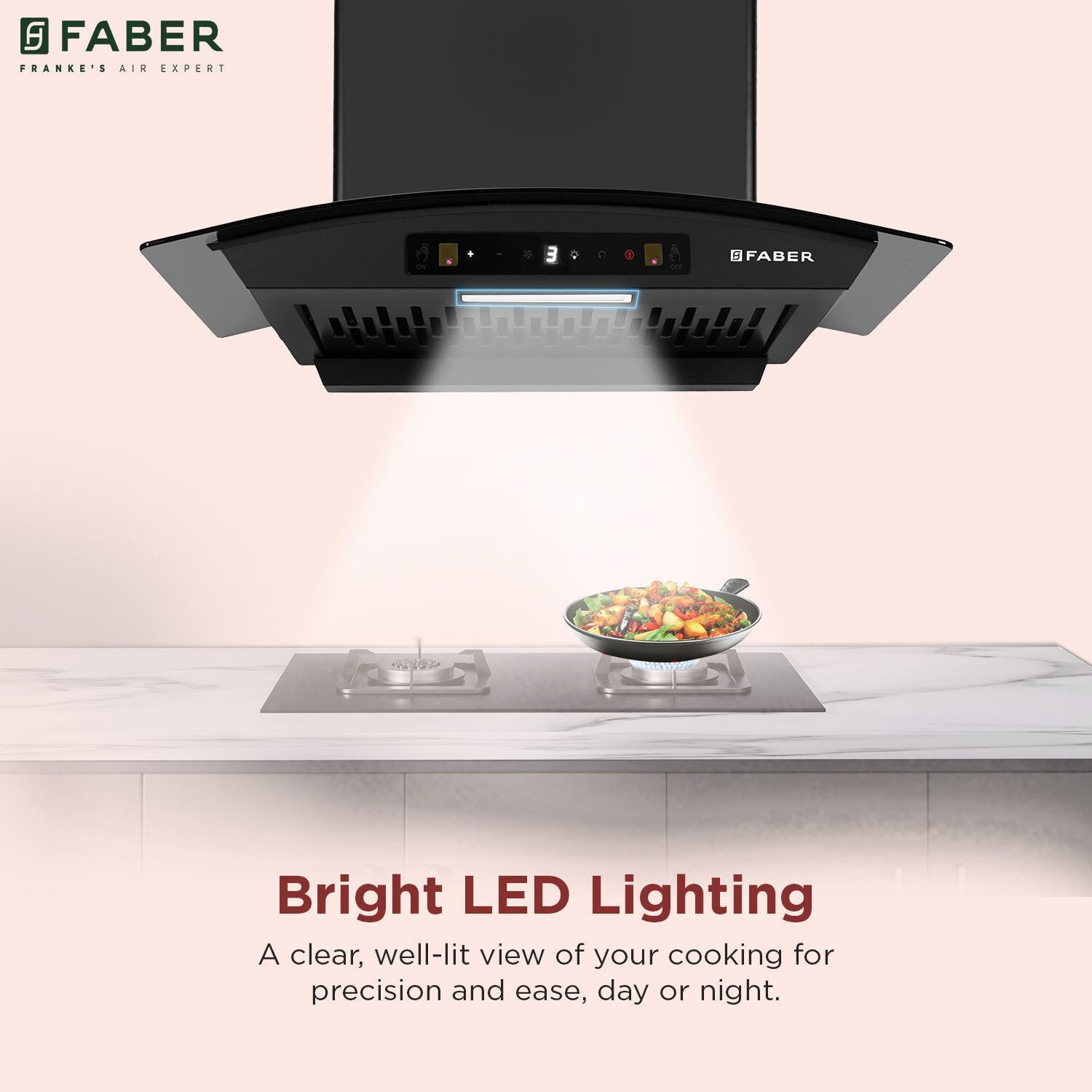 Image of FABER HOOD AGILE BLDC HC SC FL BK IN 60 Auto Clean Wall Mounted Black 1500 CMH Chimney