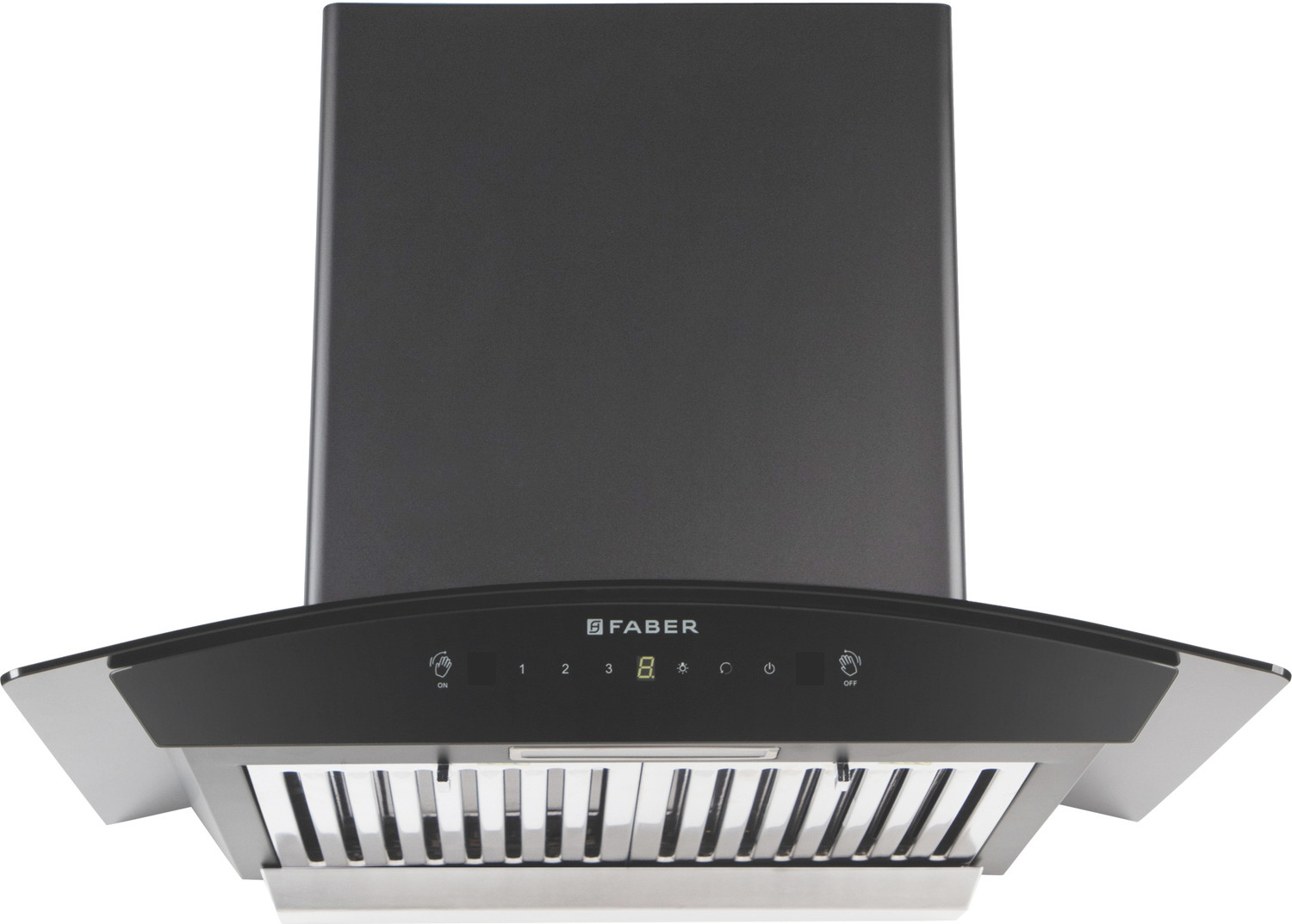 Image of FABER HOOD FEEL PRO TC SC BF BK 60 Wall Mounted Black 1320 CMH Chimney