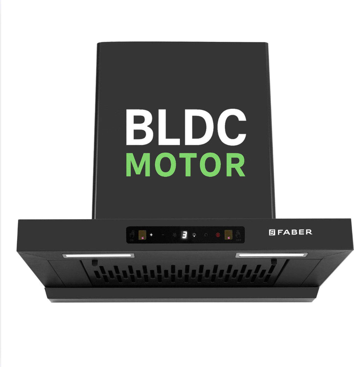 Image of FABER Hood ATOM BLDC TC FL HC SC BK IN 60 1500 CMH 60 cm Auto Clean Chimney