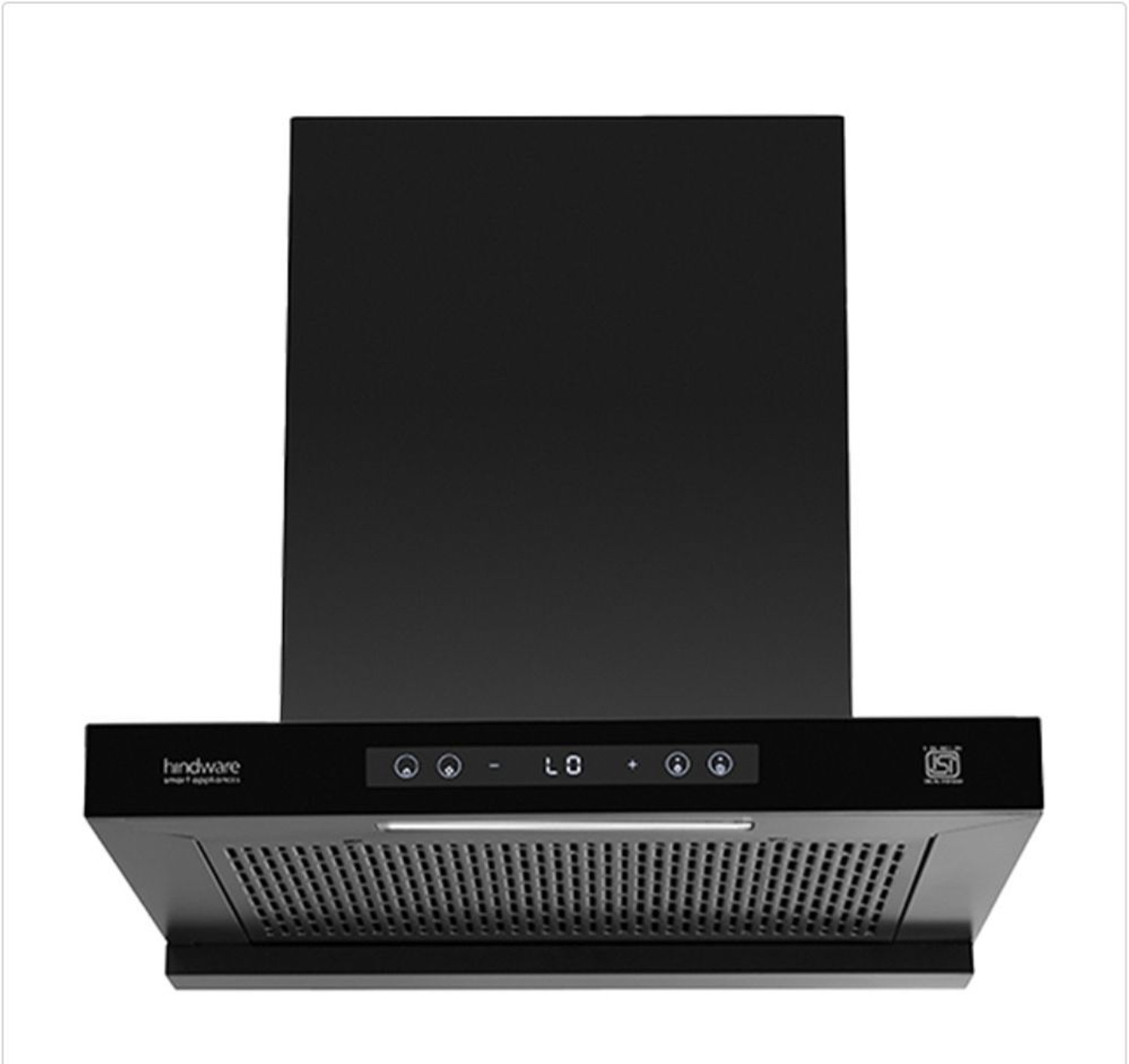 Image of Hindware Darcia BLDC 60 Auto Clean Wall Mounted Black 1500 CMH Chimney