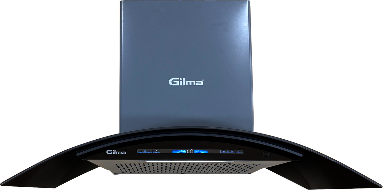 Image of Gilma Clara 90 Chimney Auto Clean Wall Mounted Grey Black 1500 CMH Chimney
