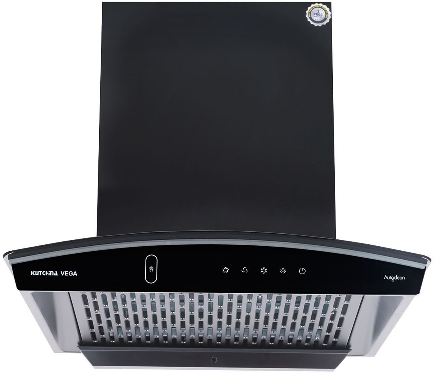 Image of Kutchina Vega DLX 60 1600 CMH 60 cm Motion Sensor Control Touch Control Auto Clean Powerful suction Low Noise Auto Clean Chimney