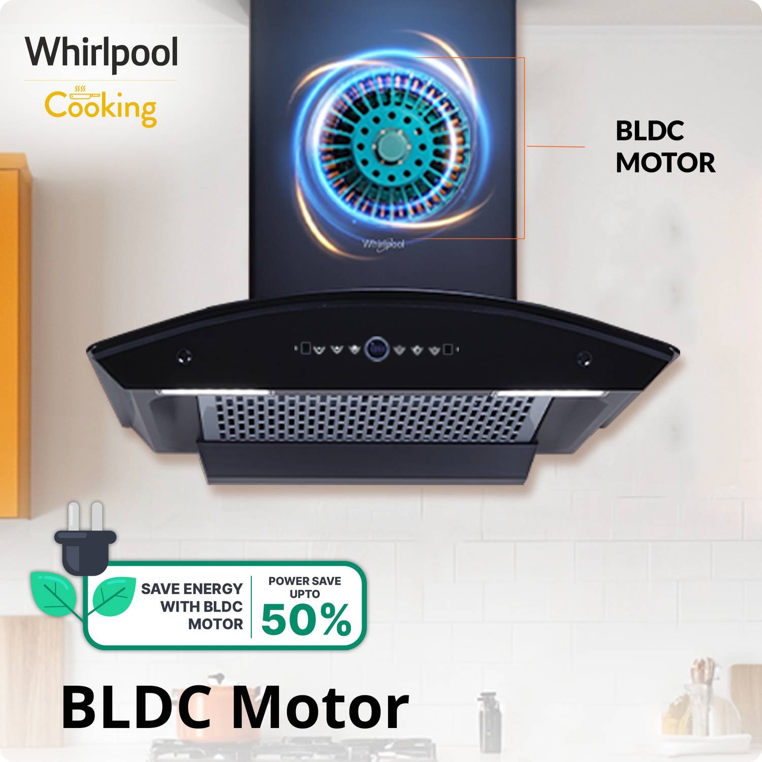 Whirlpool CGFL PRO 600 60cm Auto Clean Chimney - Image 3