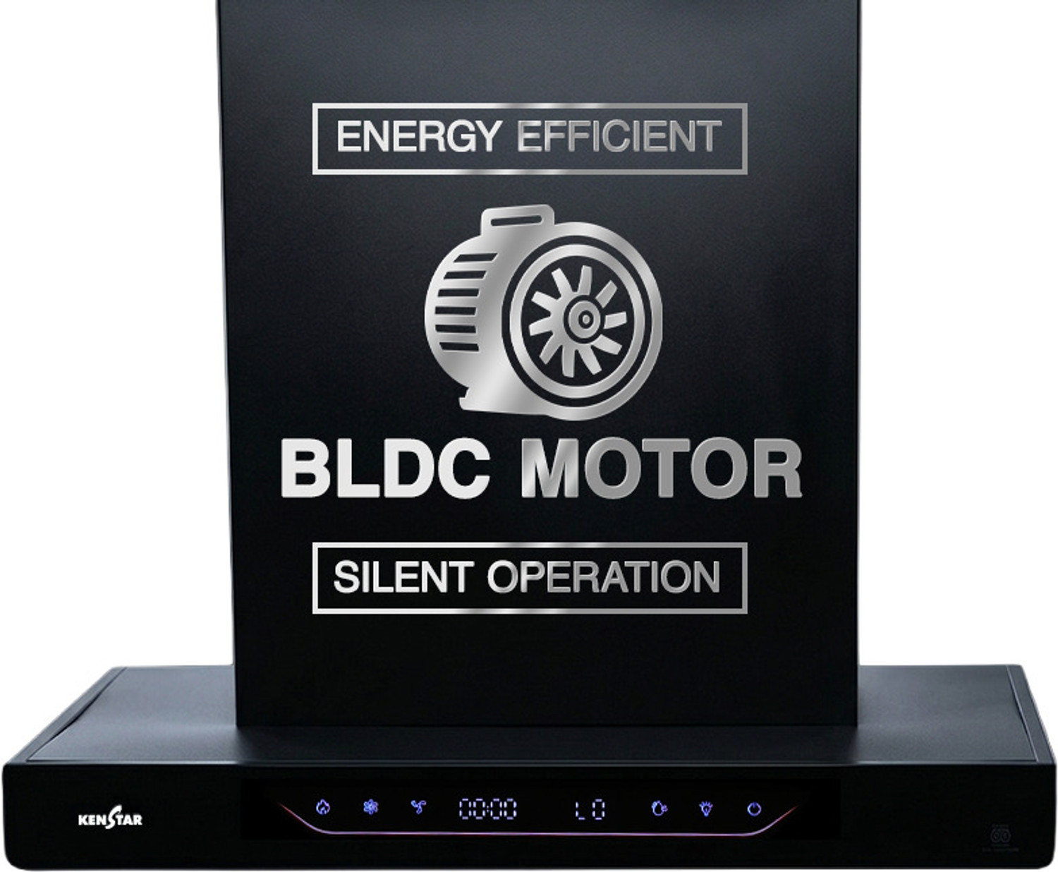 Image of Kenstar AeroGlide BLDC T SHAPE 60CM 1500 CMH 60 cm Filterless Auto-clean Chimney With BLDC Motor 10 Speed Touch & Gesture Control Powerful Suction Low Noise Auto Clean Chimney
