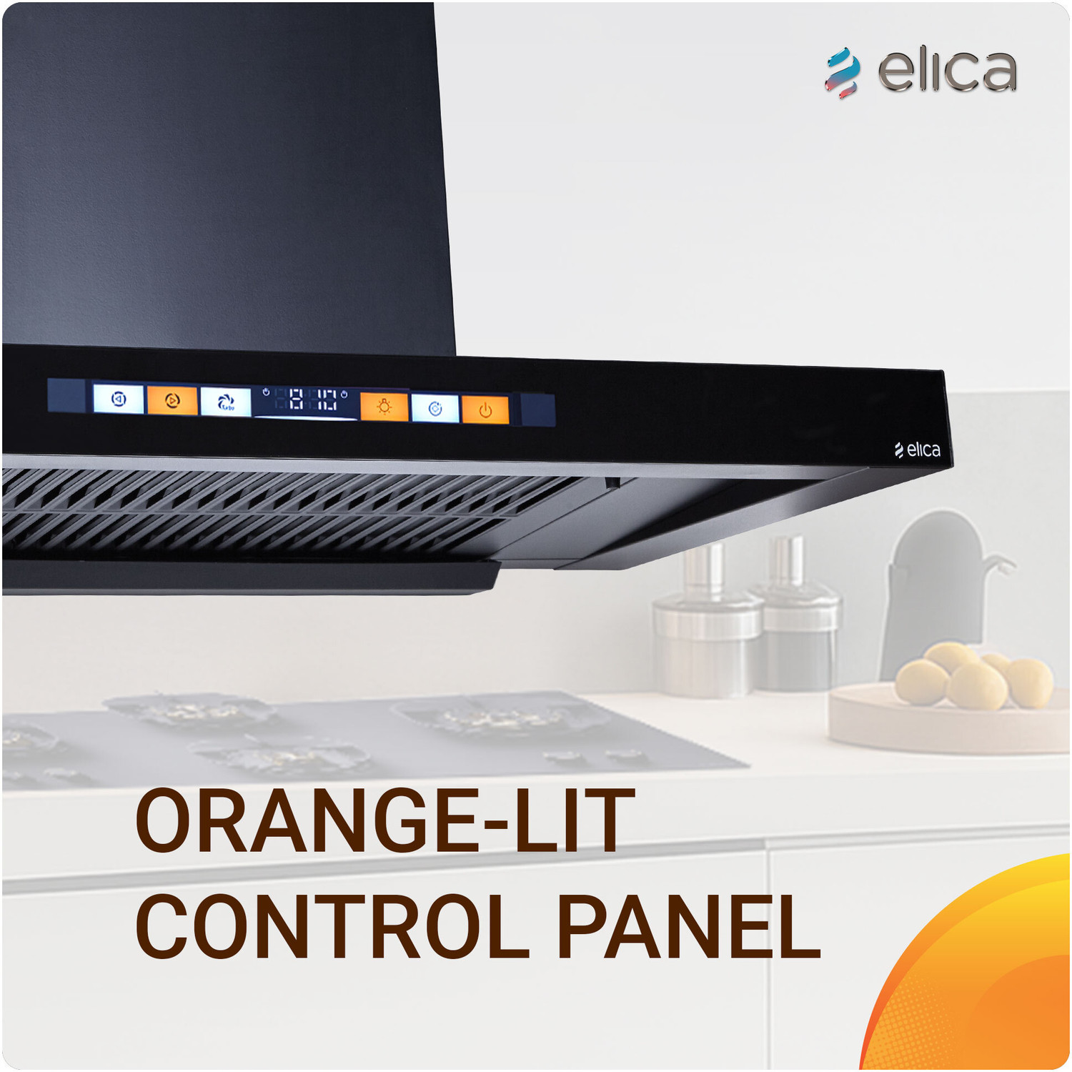 Image of Elica T 75 SMART BLDC FL HAC LTW MS NERO 1600 CMH 75 cm Auto Clean Chimney