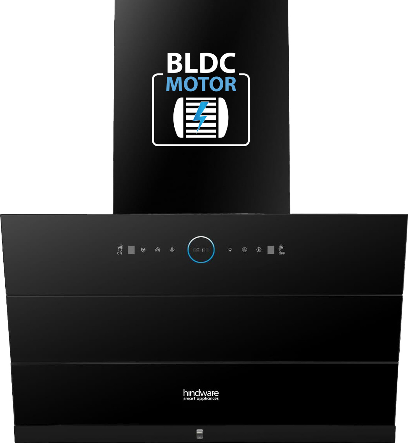 Image of Hindware Smart Appliances Skyla Neo BLDC 60 CM 1500 CMH 60 cm Auto Clean Chimney