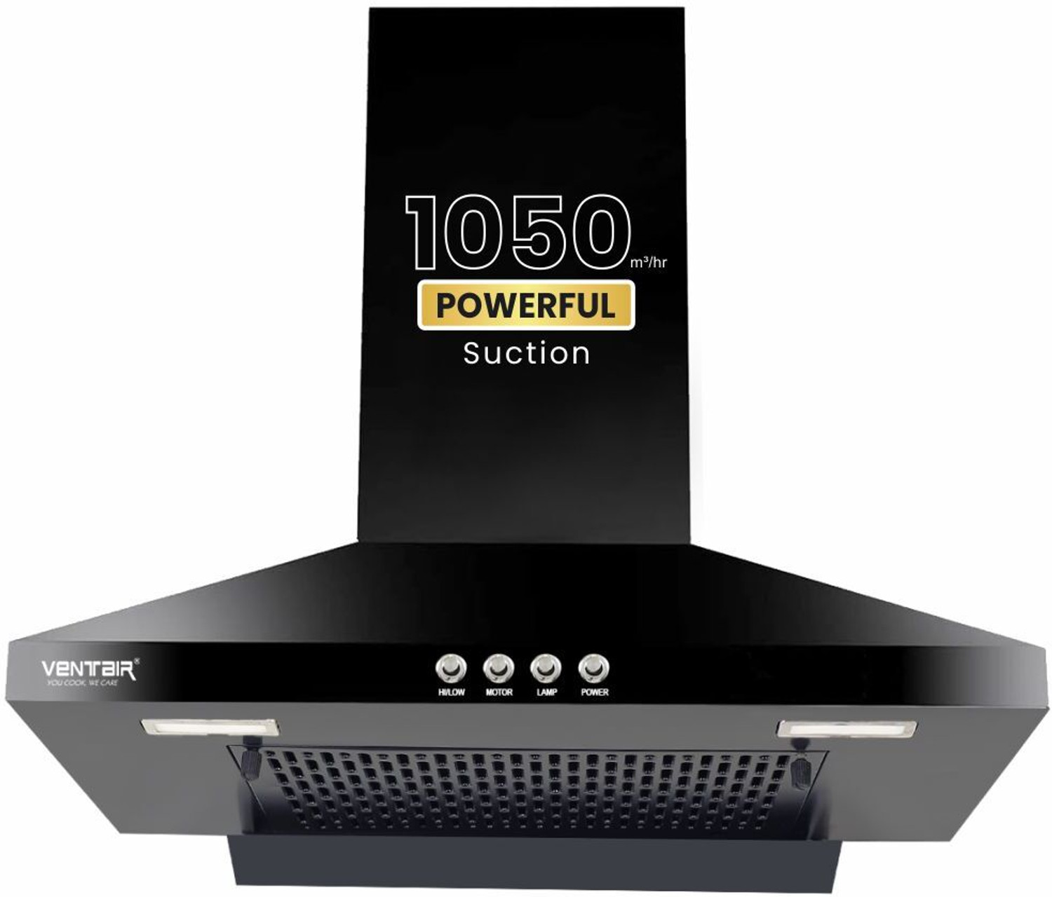 Image of Ventair Prism 1050 CMH 60 cm Pyramid Shape 60cm11 Baffle FilterPowerful suction Low Noise Chimney