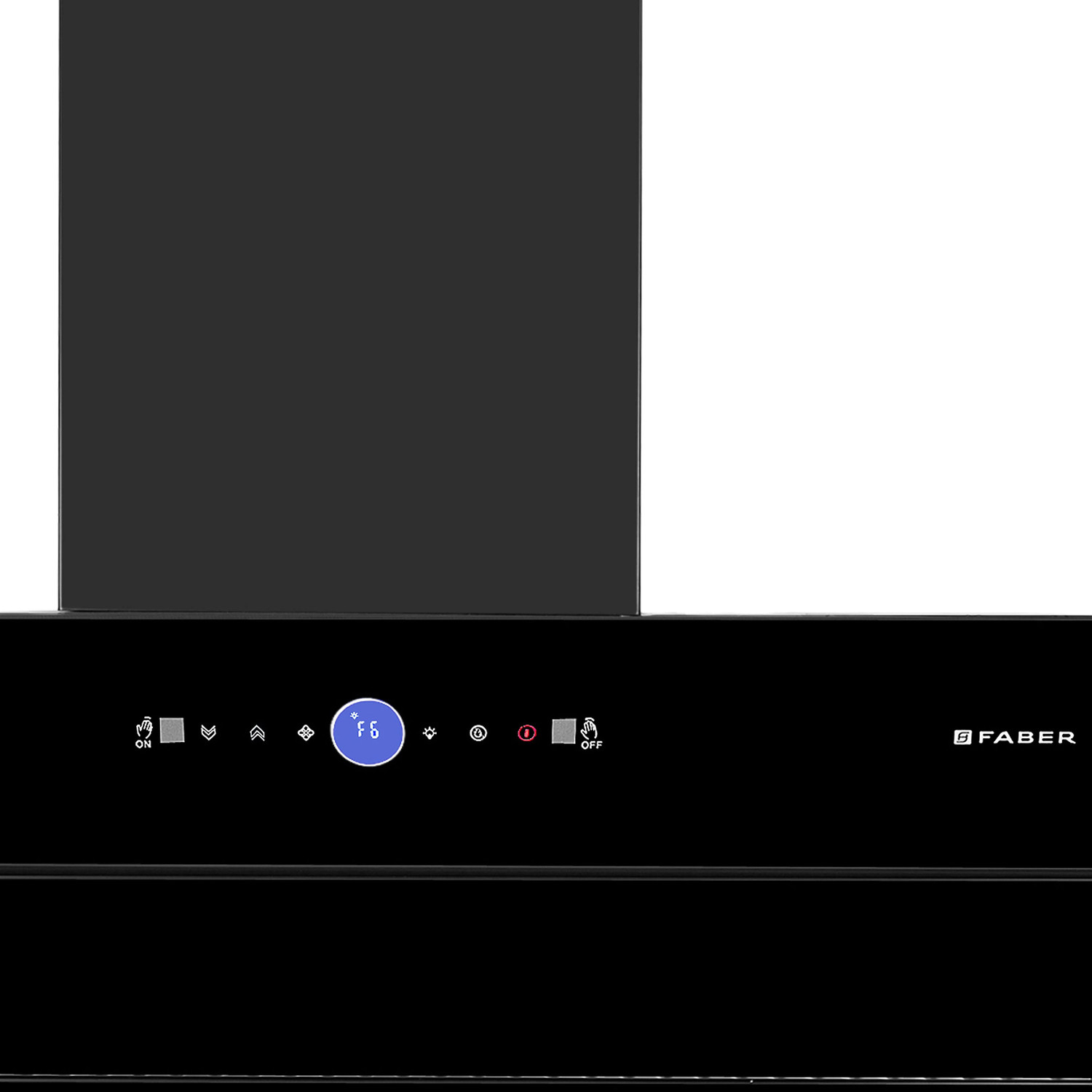 Image of FABER HOOD COMET BLDC FL HC BK 90 AUTOCLEAN CHIMNEY Auto Clean Wall Mounted BLACK 1500 CMH Chimney