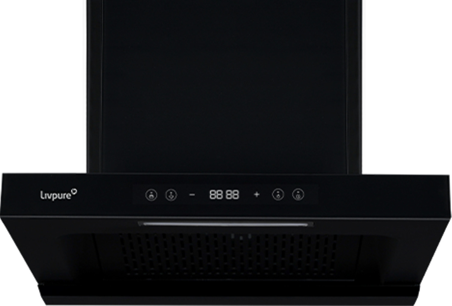 Image of LIVPURE LIV-FERN-60-FL-BLDC-HAC Auto Clean Wall Mounted BLACK 1400 CMH Chimney