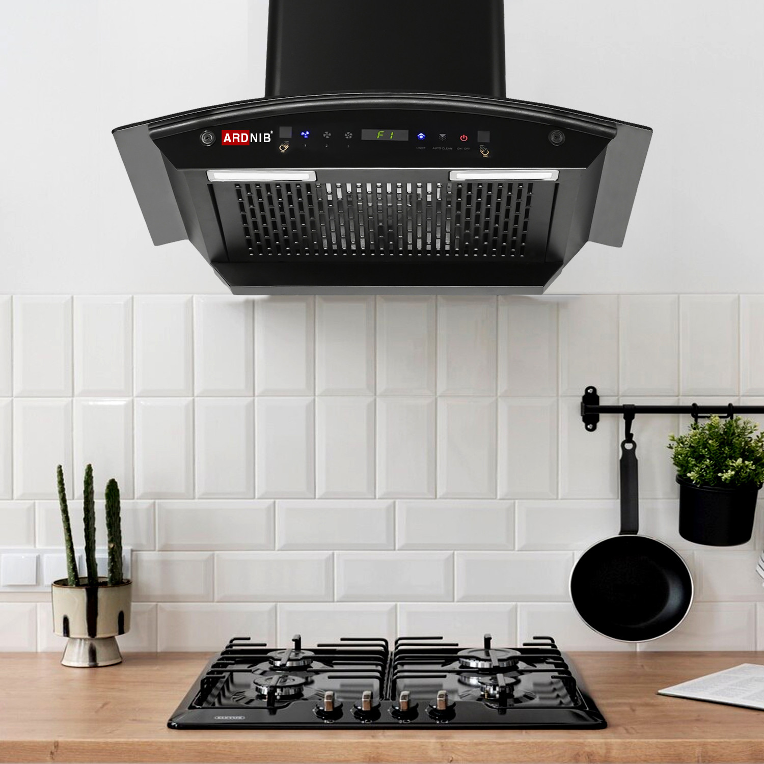 Image of Ardnib Arcturus BK 60 Fliterless, Auto Clean, Gesture Control, 7 Yrs Motor Warranty, 1200 CMH 60 cm Auto Clean Chimney