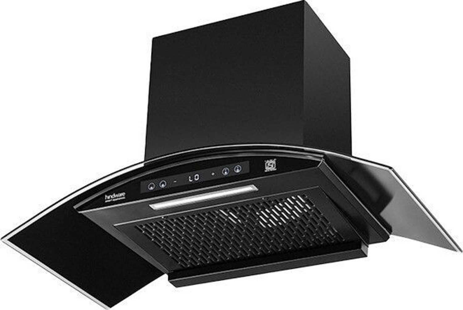 Image of Hindware DIVINA BLDC 90 cm Chimney | 1400 CMH Auto Clean Wall Mounted Black 1400 CMH Chimney