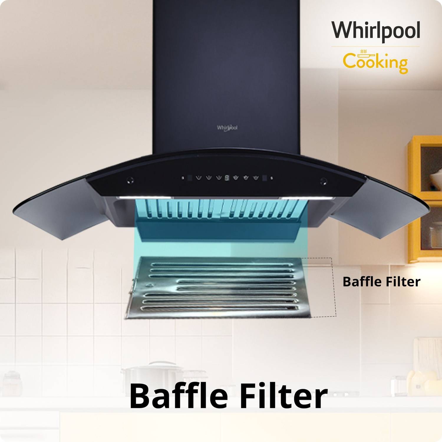 Whirlpool CGBF PRO 903 HAC BK 90 cm Chimney - Image 3