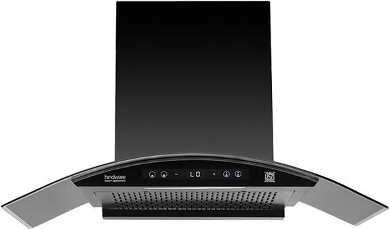 Image of Hindware DIVINA BLDC 90 cm Chimney | 1400 CMH Auto Clean Wall Mounted Black 1400 CMH Chimney
