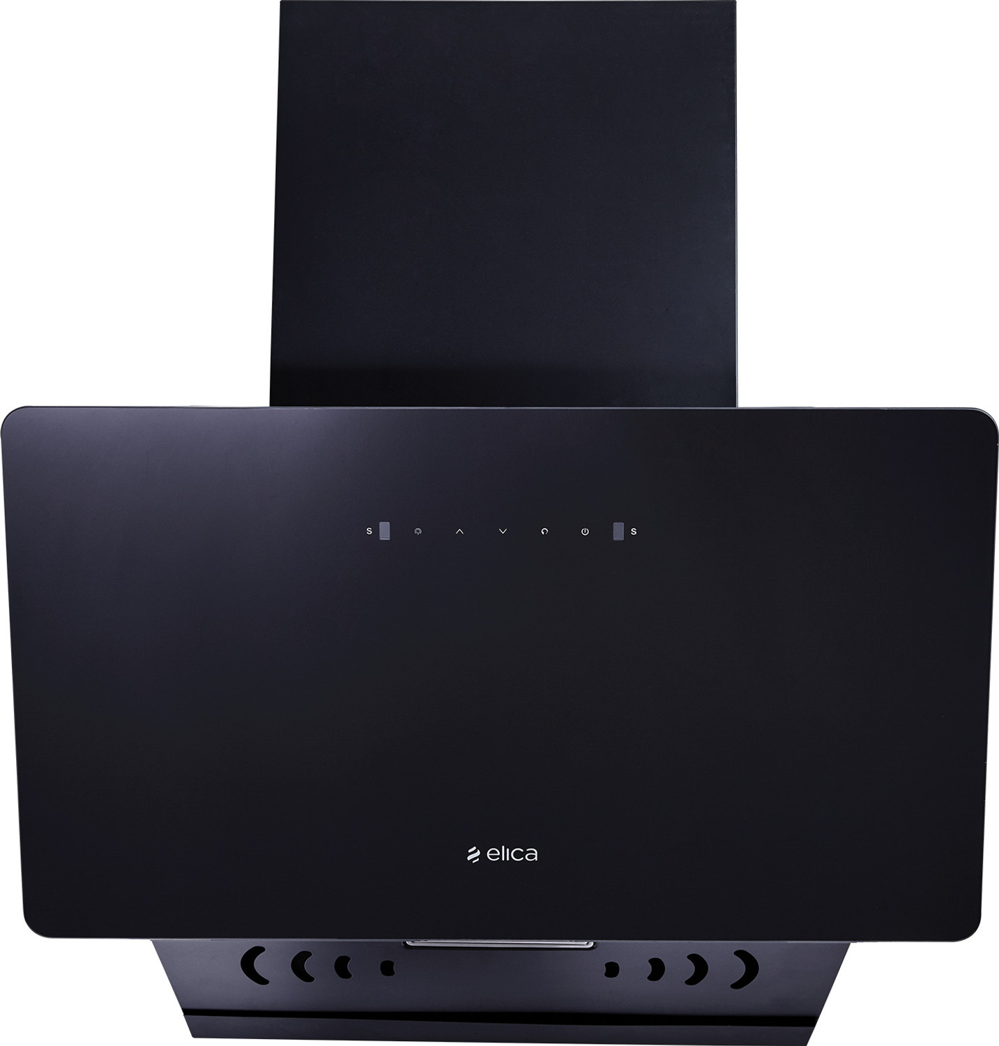 Image of Elica KITTY FL 900 HAC LTW MS NERO 1600 CMH 90 cm Auto Clean Chimney