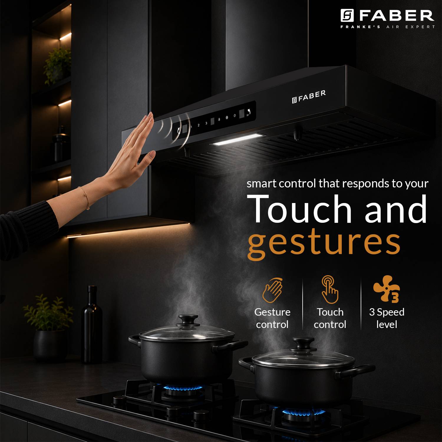 FABER PLUTO 60 cm Chimney 1000 CMH - Image 2