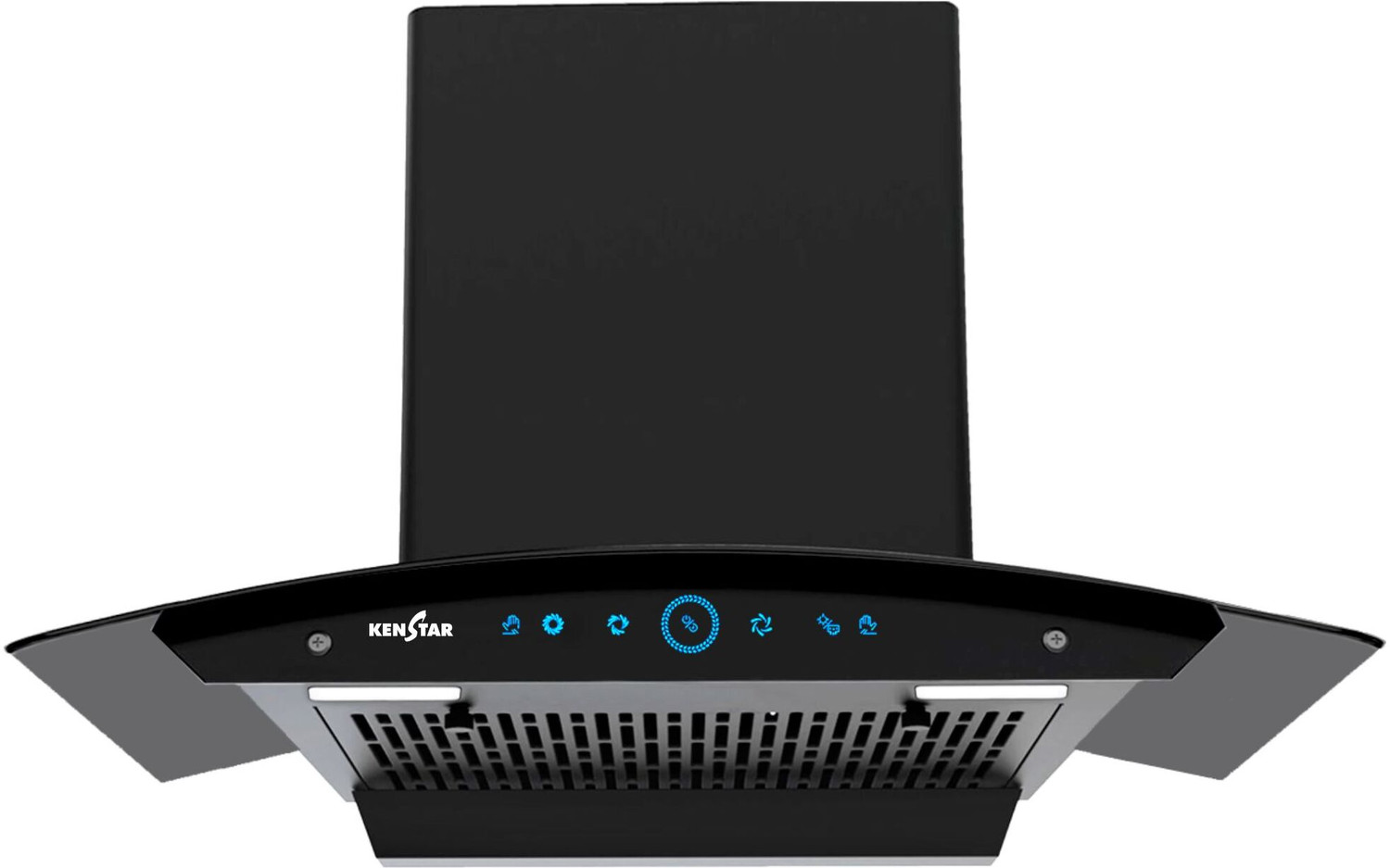 Image of Kenstar Smoke Zero 90 1200 CMH 90 cm | Curved Glass | Filterless | 3 Speed Motion Sensor with Touch Controls | Powerful Suction | Outer Oil Collector | Energy Saving LED Lights | Auto Clean Chimney